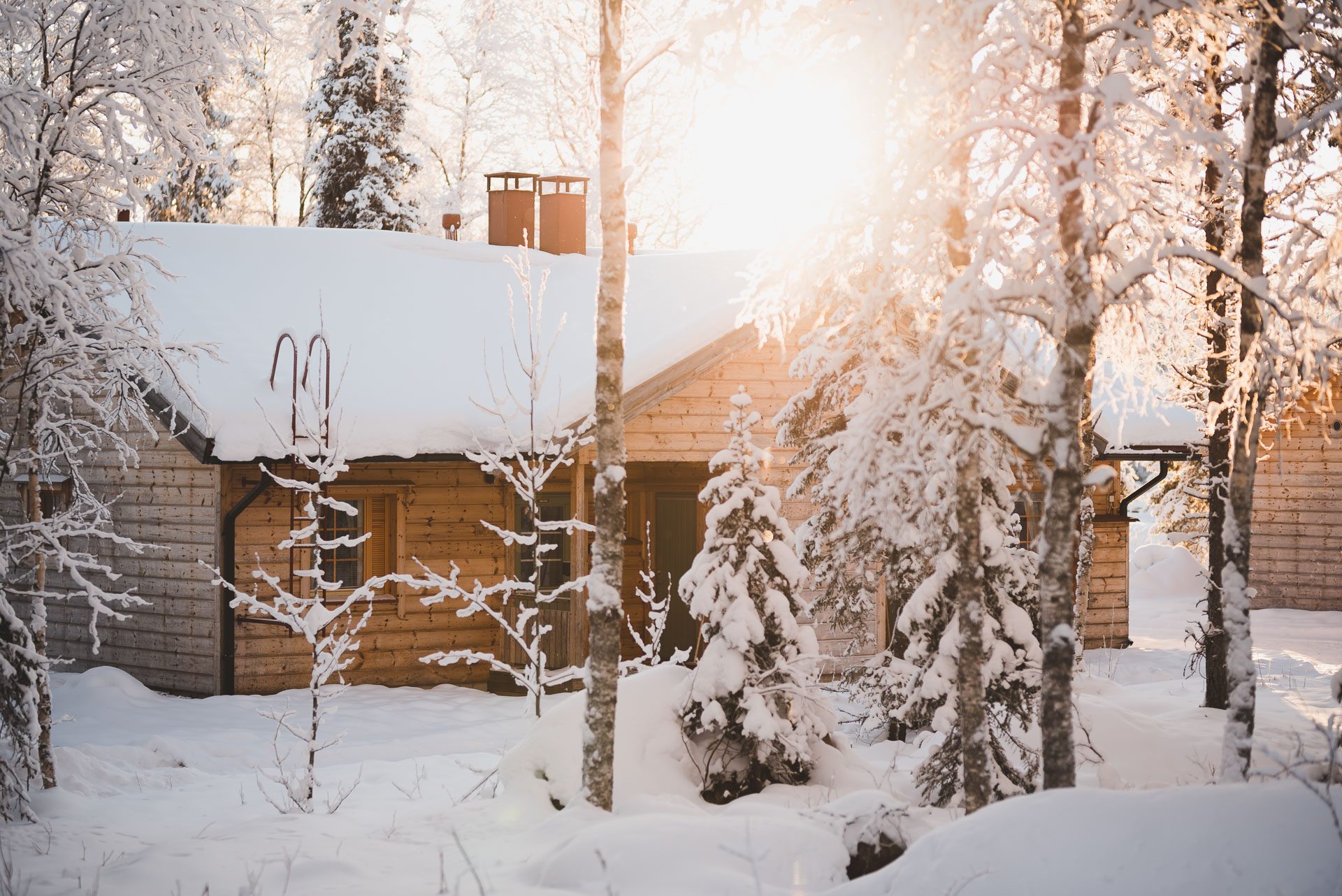 Accommodation, Riverside Apartments, outside, winter / Arctic Circle Wilderness Resort, Rovaniemi, Wild Nordic Finland @wildnordicfinland