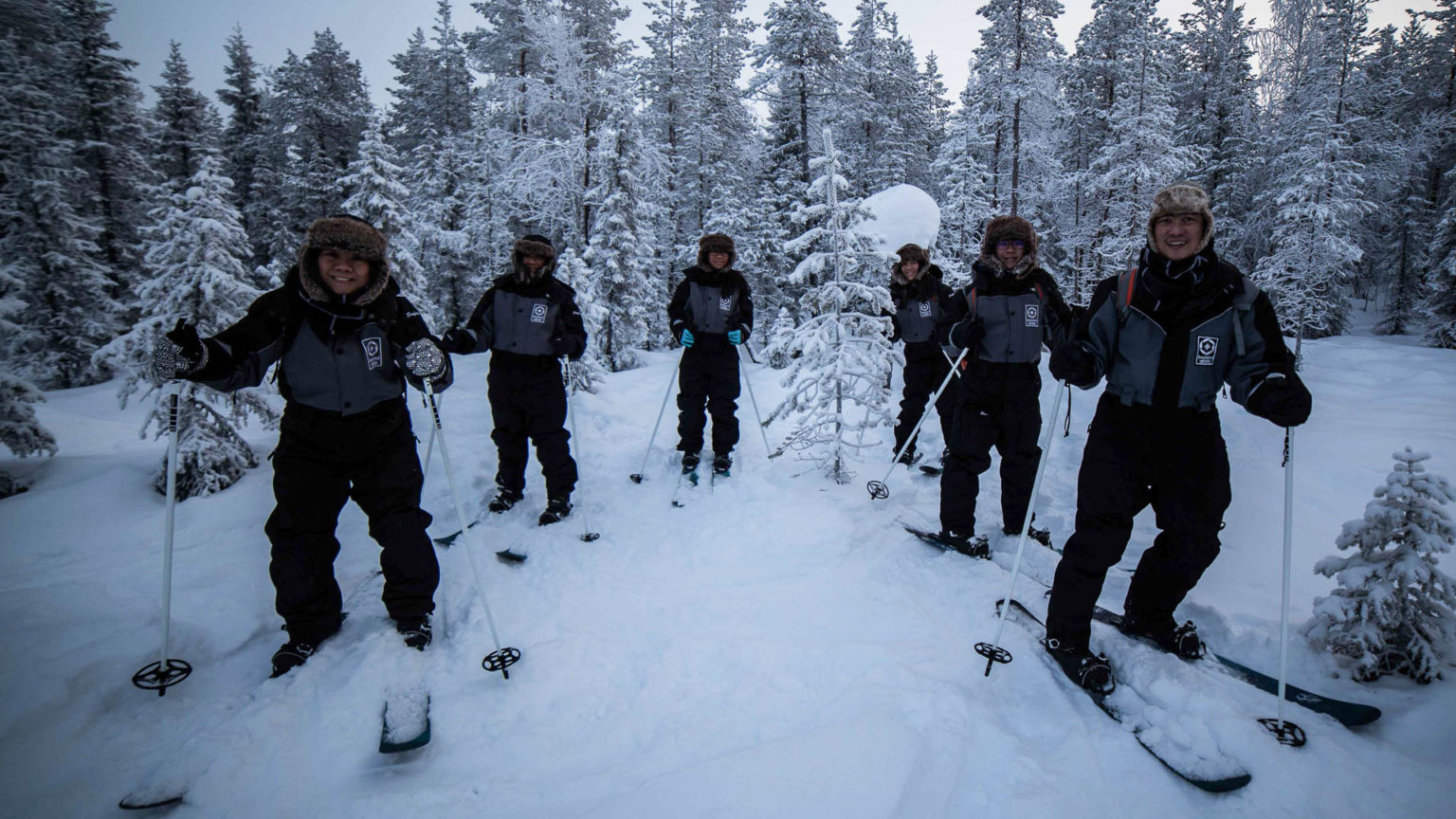 Backcountry Skiing Adventure, Rovaniemi, Arctic Circle Wilderness Resort, Wild Nordic Finland @wildnordicfinland