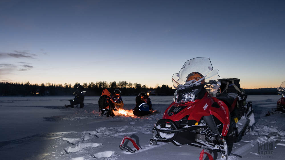 Snowmobile Safari with Ice Fishing Experience, Rovaniemi & Arctic Circle Wilderness Resort, Villi Pohjola / Wild Nordic Finland @wildnordicfinland. Photo: Michael Mead