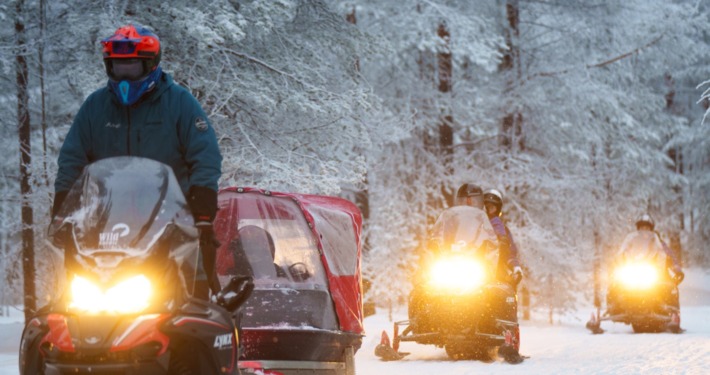Family Snowmobile Safari by Wild Nordic in Rovaniemi Finland