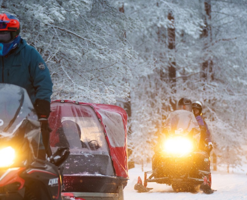 Family Snowmobile Safari by Wild Nordic in Rovaniemi Finland