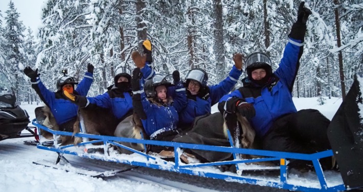 Family Snowmobile Safari by Wild Nordic in Rovaniemi Finland