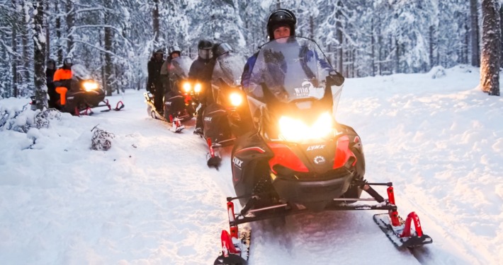 Family Snowmobile Safari by Wild Nordic in Rovaniemi Finland