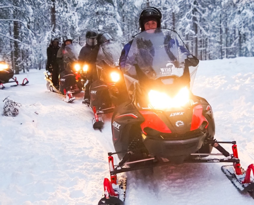 Family Snowmobile Safari by Wild Nordic in Rovaniemi Finland