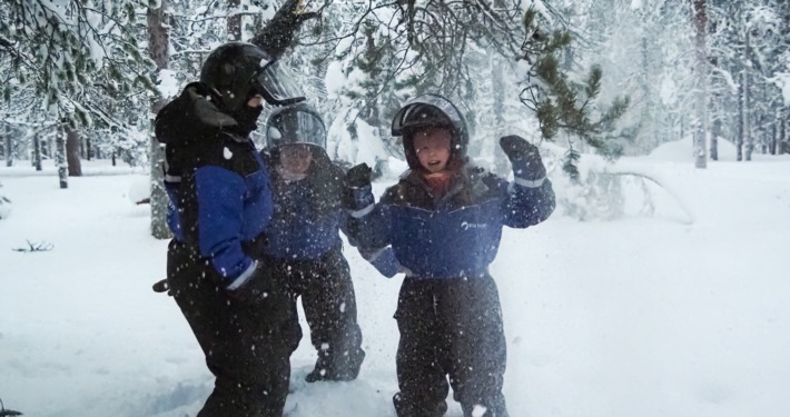 Family Snowmobile Safari by Wild Nordic in Rovaniemi Finland