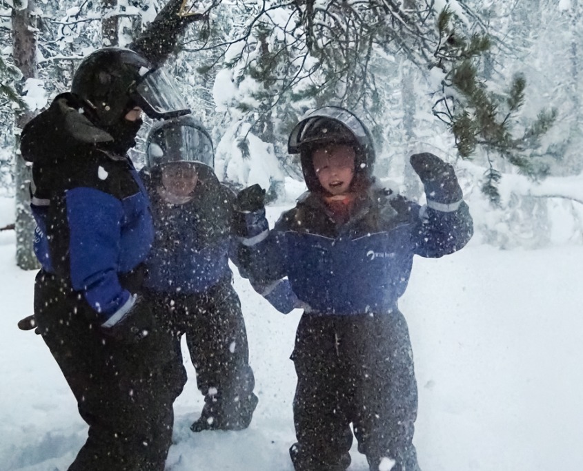 Family Snowmobile Safari by Wild Nordic in Rovaniemi Finland