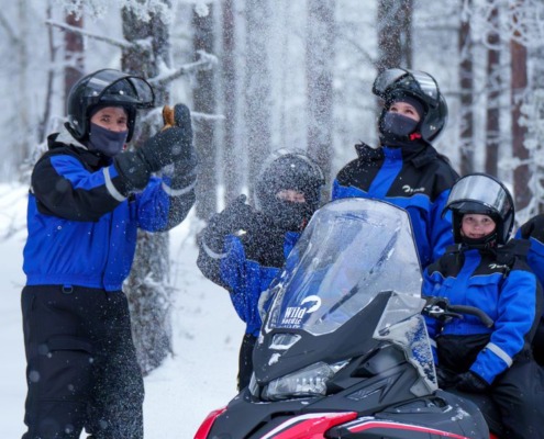 Family Snowmobile Safari by Wild Nordic in Rovaniemi Finland