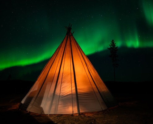 Northern Lights Lookout Aurora Borealis Tour Wild Nordic Finland Rovaniemi Finland