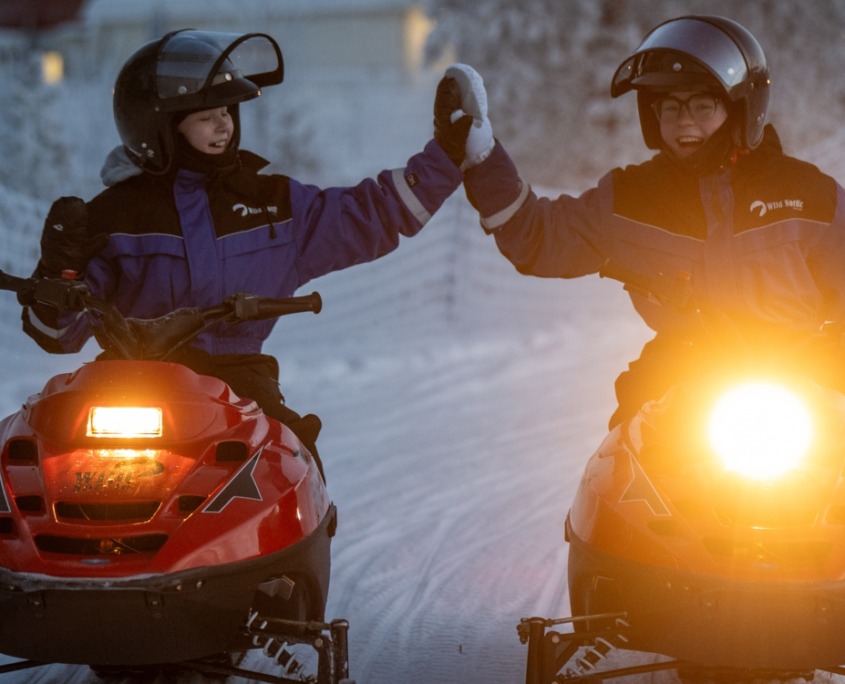 Mini-Snowmobile Ride for Children by Wild Nordic in Rovaniemi Finland