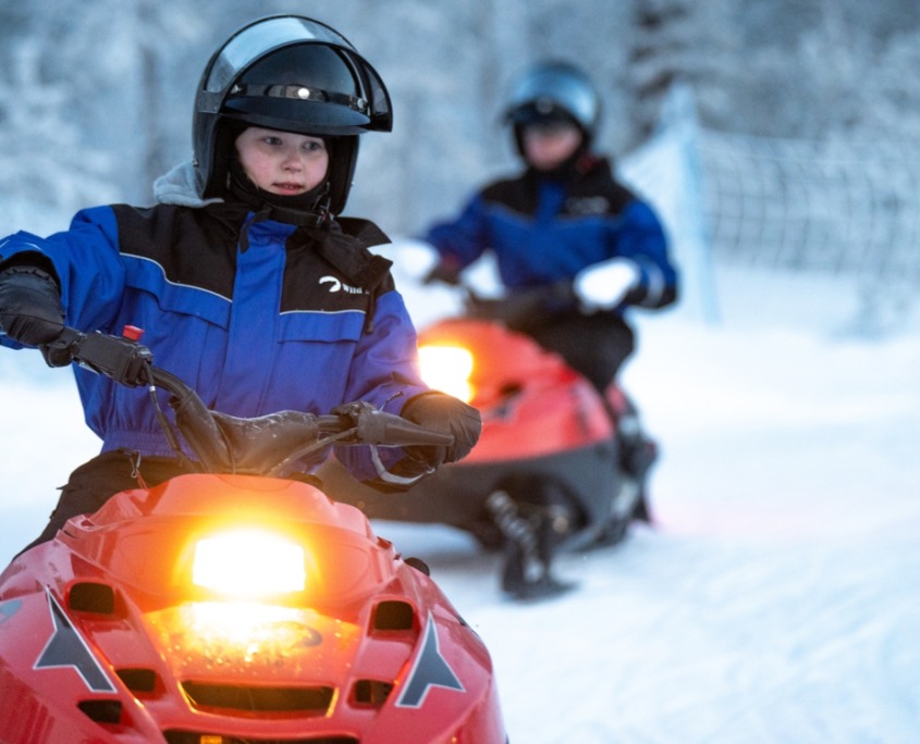 Mini-Snowmobile Ride for Children by Wild Nordic in Rovaniemi Finland
