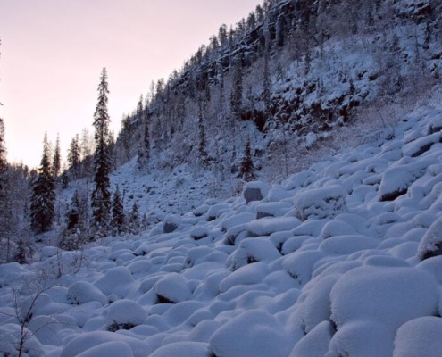 Ice Climbing Day in Korouoma Canyon