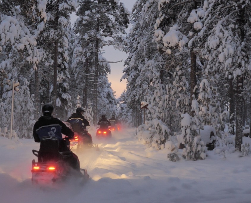Full Day Snowmobile Safari to the Wilderness with Lunch by Wild Nordic in Rovaniemi Finland