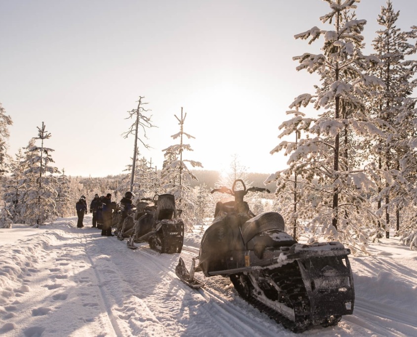 Half Day Snowmobile Safari with Lunch by Wild Nordic in Rovaniemi Finland