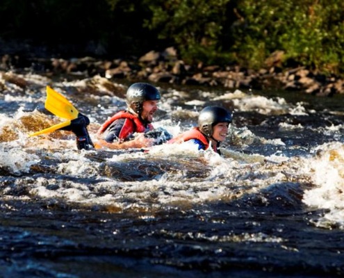 River Rafting Adventure with Car Tyre Inner Tube