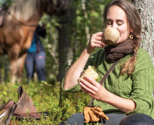 Search for the Northern Lights on Horseback