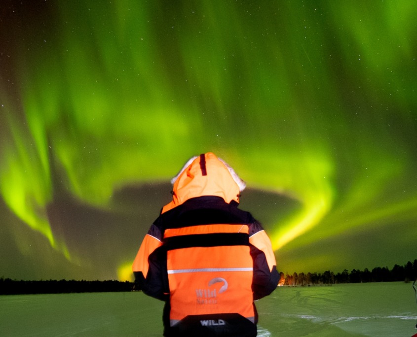 Snowmobile Safari to Search for the Northern Lights by Wild Nordic in Rovaniemi Finland
