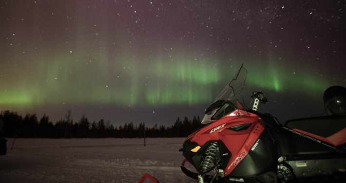 Snowmobile Safari to Search for the Northern Lights by Wild Nordic in Rovaniemi Finland