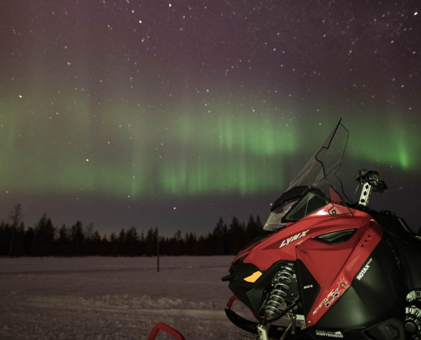 Snowmobile Safari to Search for the Northern Lights by Wild Nordic in Rovaniemi Finland