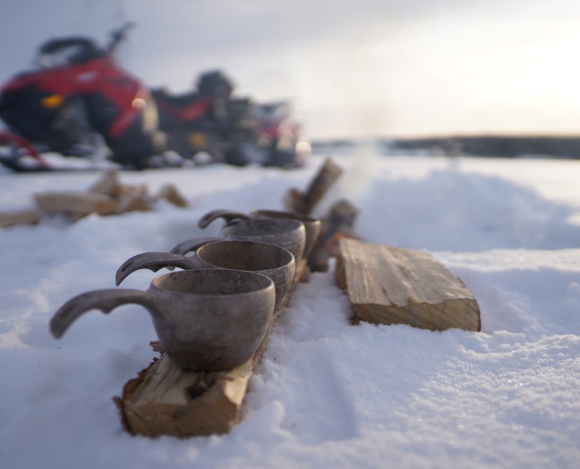 Snowmobile Safari with Ice Fishing Experience by Wild Nordic in Rovaniemi Finland