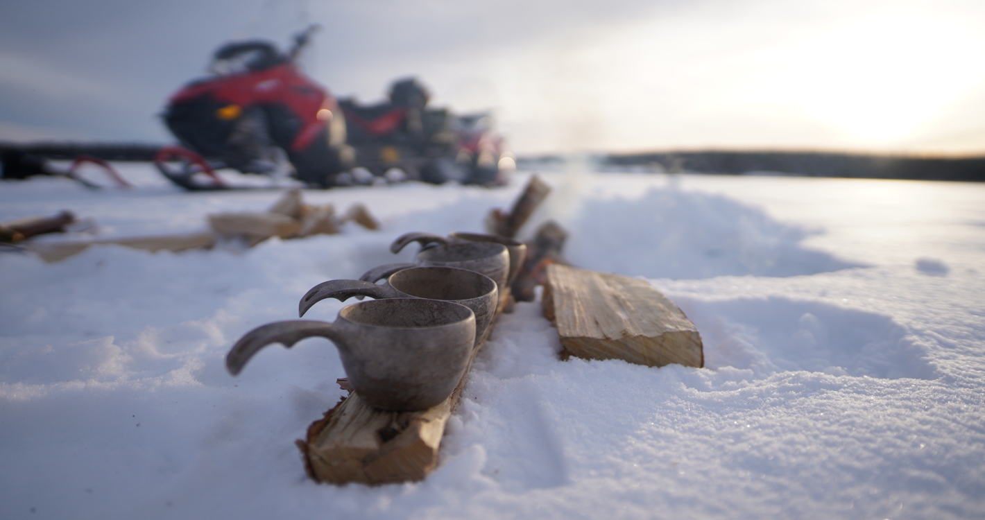 Snowmobile Safari with Ice Fishing Experience by Wild Nordic in Rovaniemi Finland