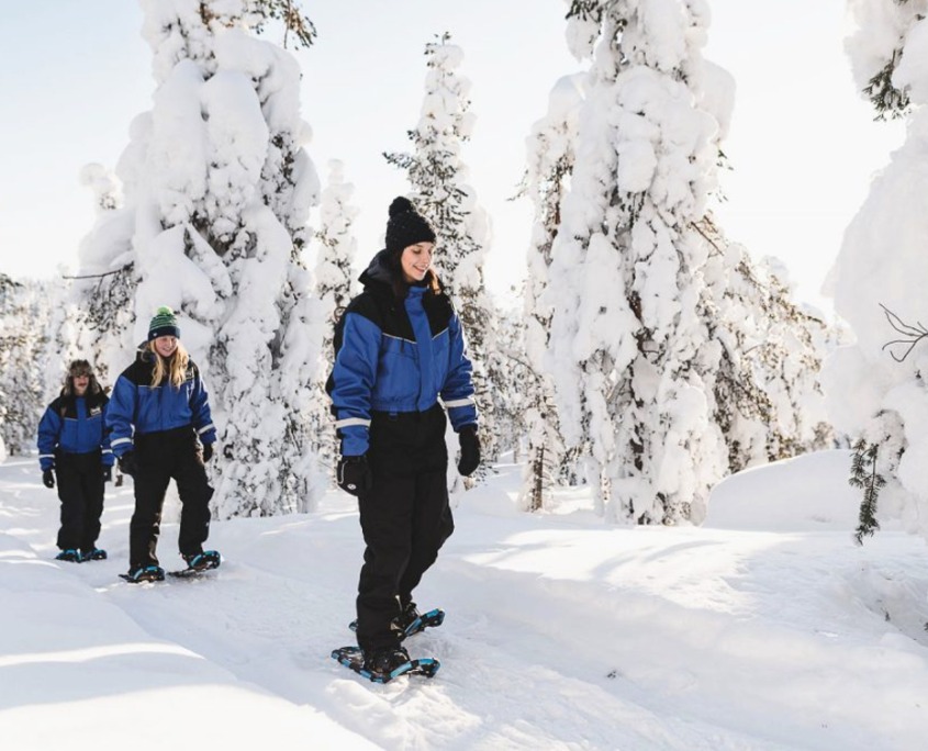 Snowshoeing in the Arctic Wilderness by Wild Nordic in Rovaniemi Finland