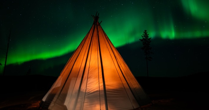 Northern Lights by Van Wild Nordic Finland Aurora Borealis tour in Rovaniemi Finland