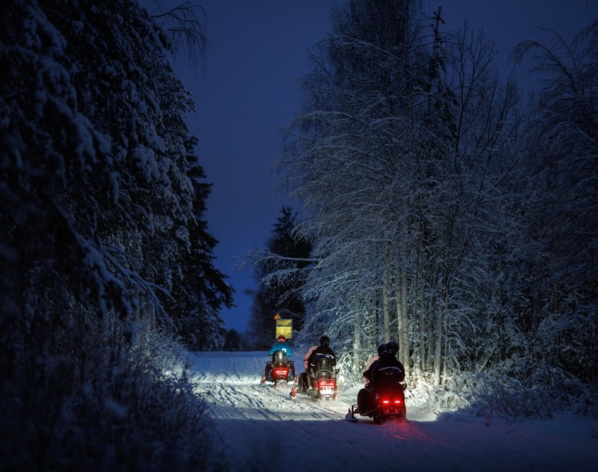 Evening Snowmobile Adventure with Snacks-5